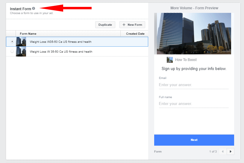 Facebook Instant Formfill Example How To Build Affiliate Marketing Money Machine – Page 10 – SEO Hub